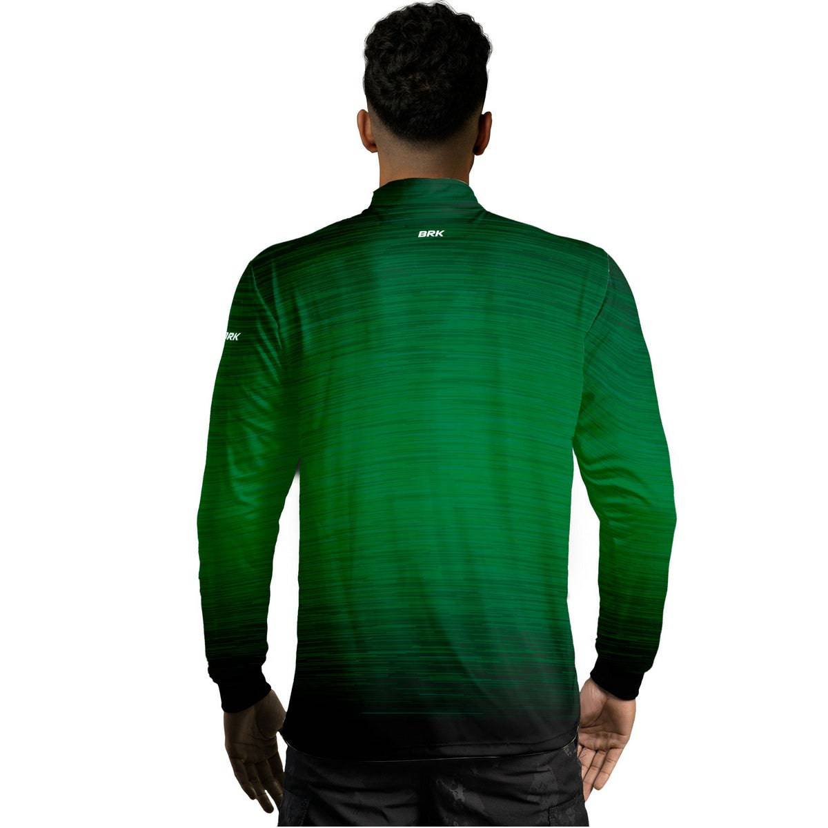 Camisa Masculina Agro Brk Mescla Verde Escuro com Proteção Solar UV50+ - Brk Agro