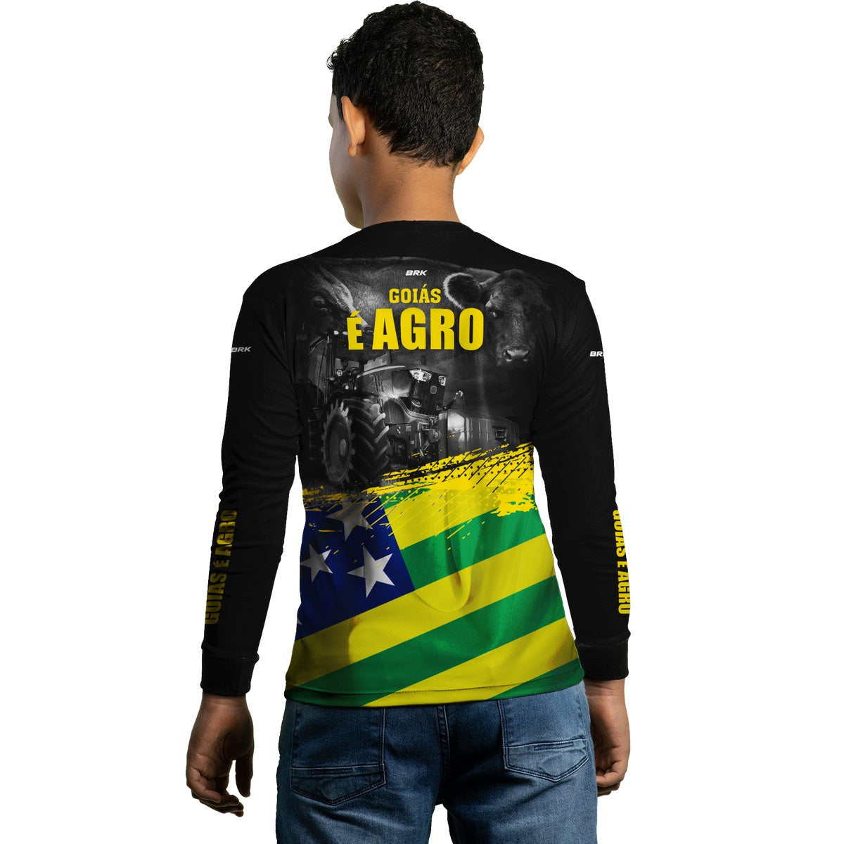 Camisa Agro Brk Goiás é Agro com Proteção Solar UV50+ - BRK AGRO