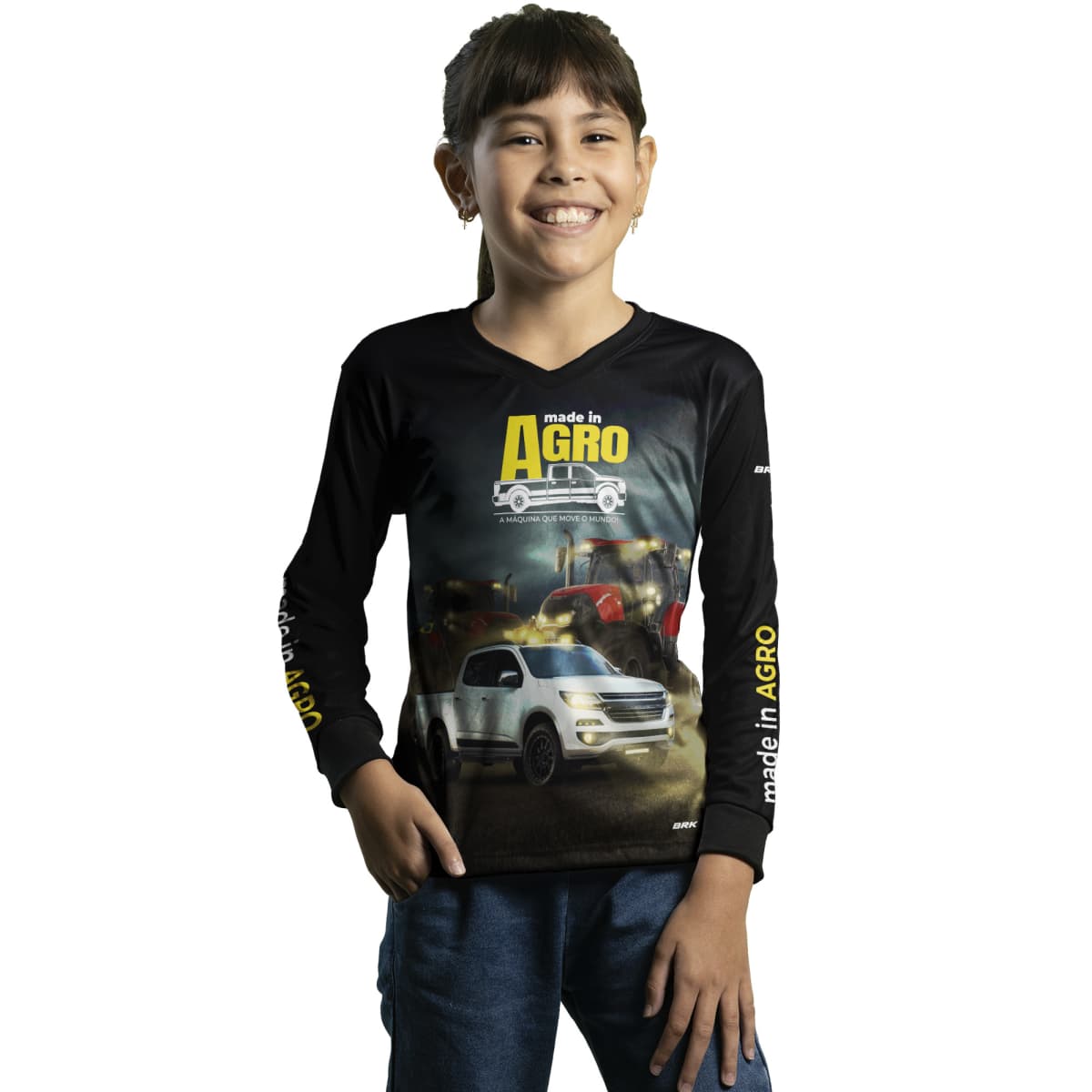 Camisa Agro Brk Caminhonete S10 Pitbull com Proteção Solar UV50+ - BRK AGRO