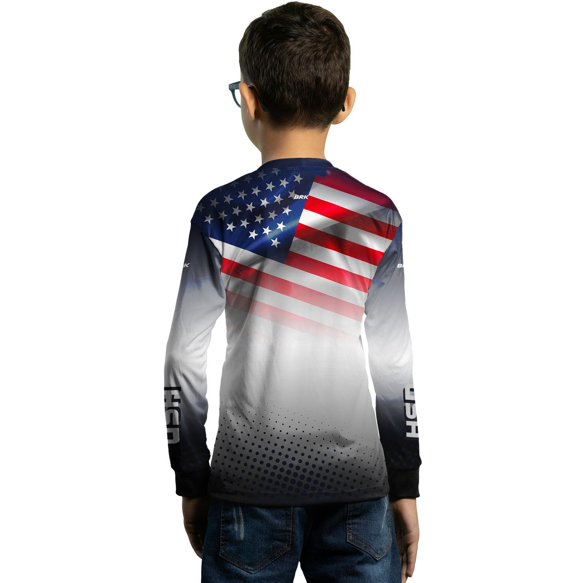 Camisa Agro Brk Branca Estados Unidos com Proteção Solar UV50+ - BRK AGRO