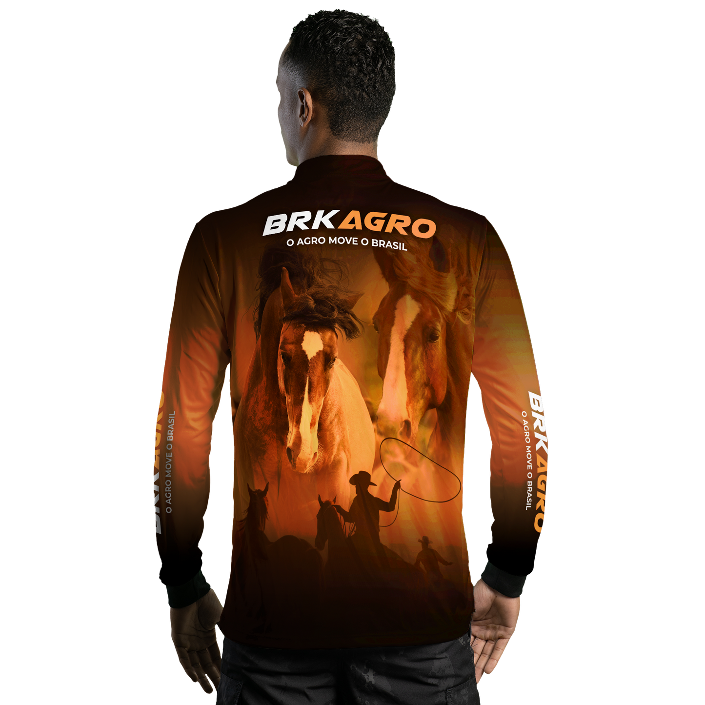 Camisa Agro Brk Cavalos com UV50+ - BRK AGRO