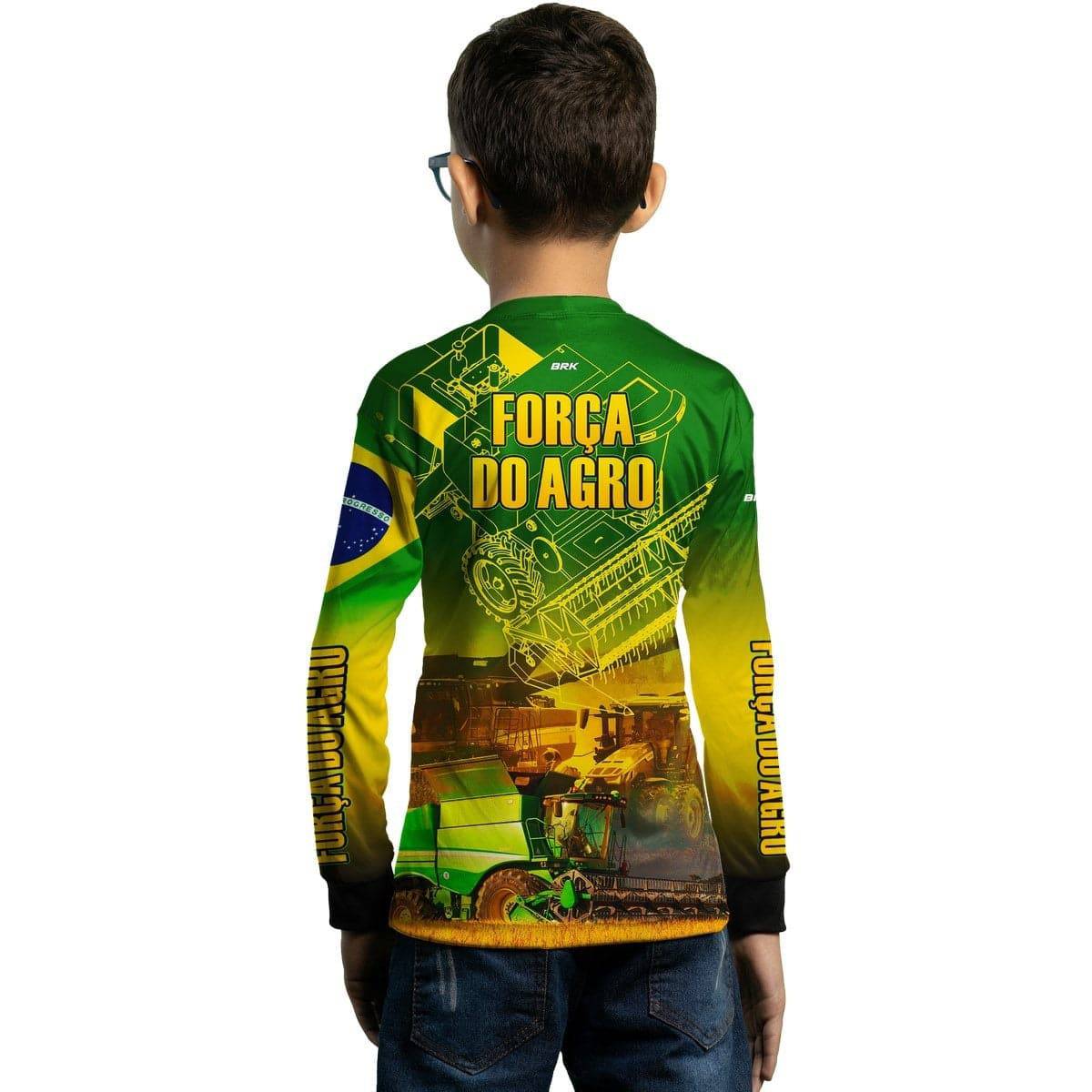 Camisa Agro Brk Força do Agro com Proteção Solar UV50+ - Brk Agro