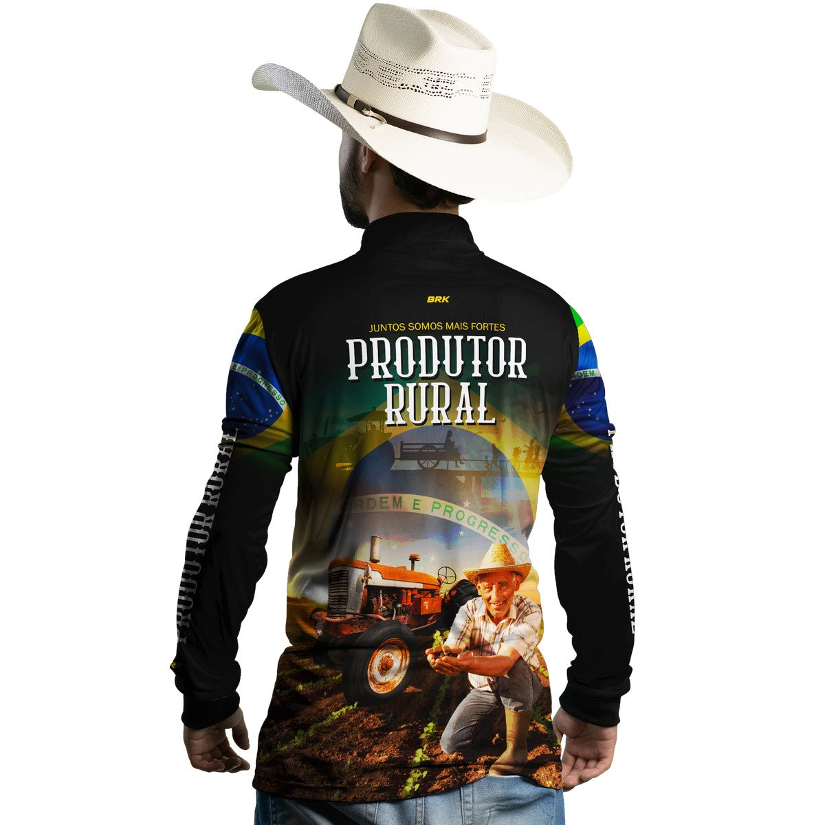 Camisa Agro Brk Produtor Rural com Proteção Solar UV50+ - BRK AGRO