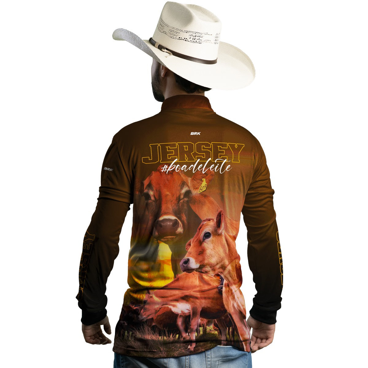 Camisa Agro Brk Vaca Jersey com Proteção Solar UV50+ - BRK AGRO