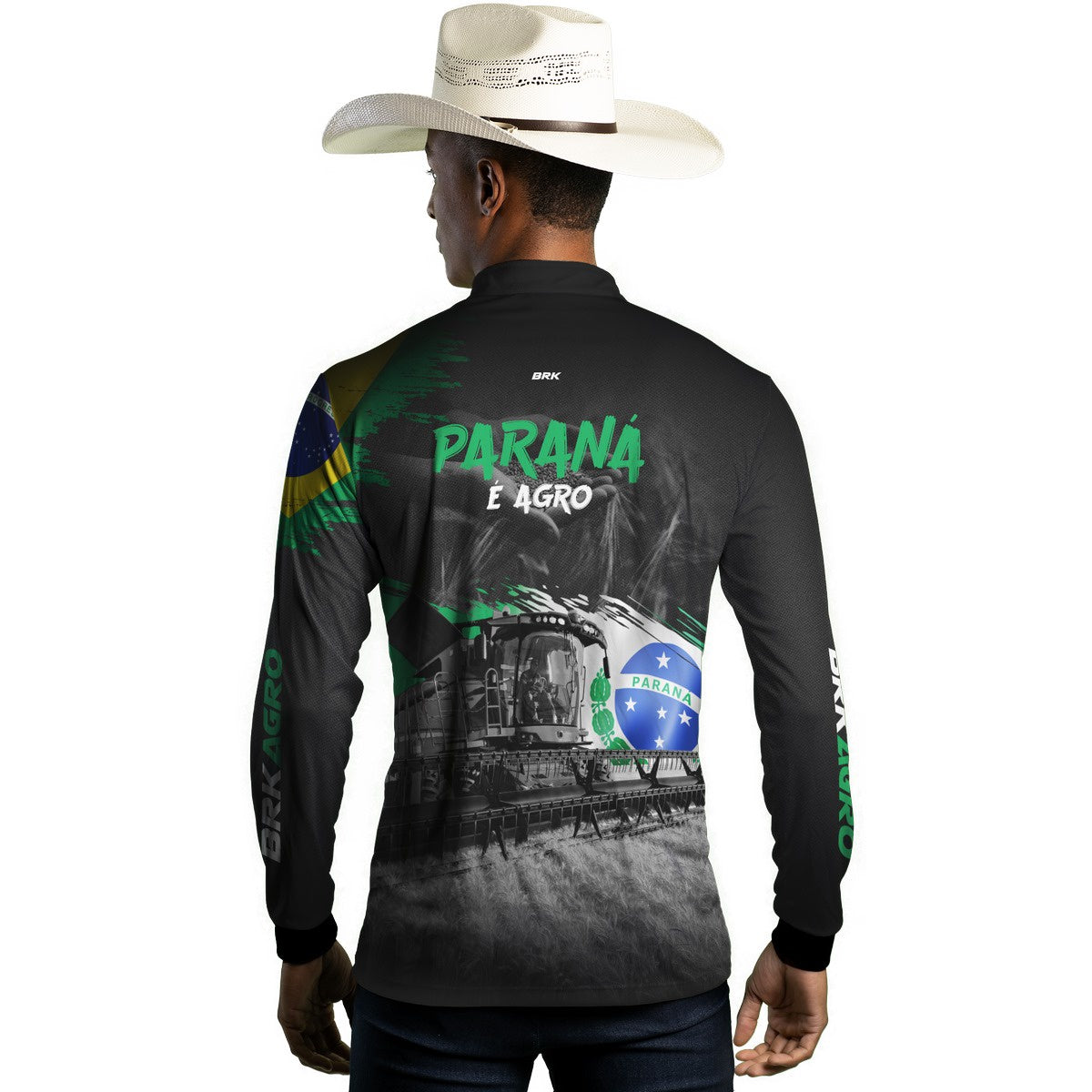 Camisa Agro Brk Agro é Paraná com Proteção Solar UV50+ Envio Imediato - BRK AGRO