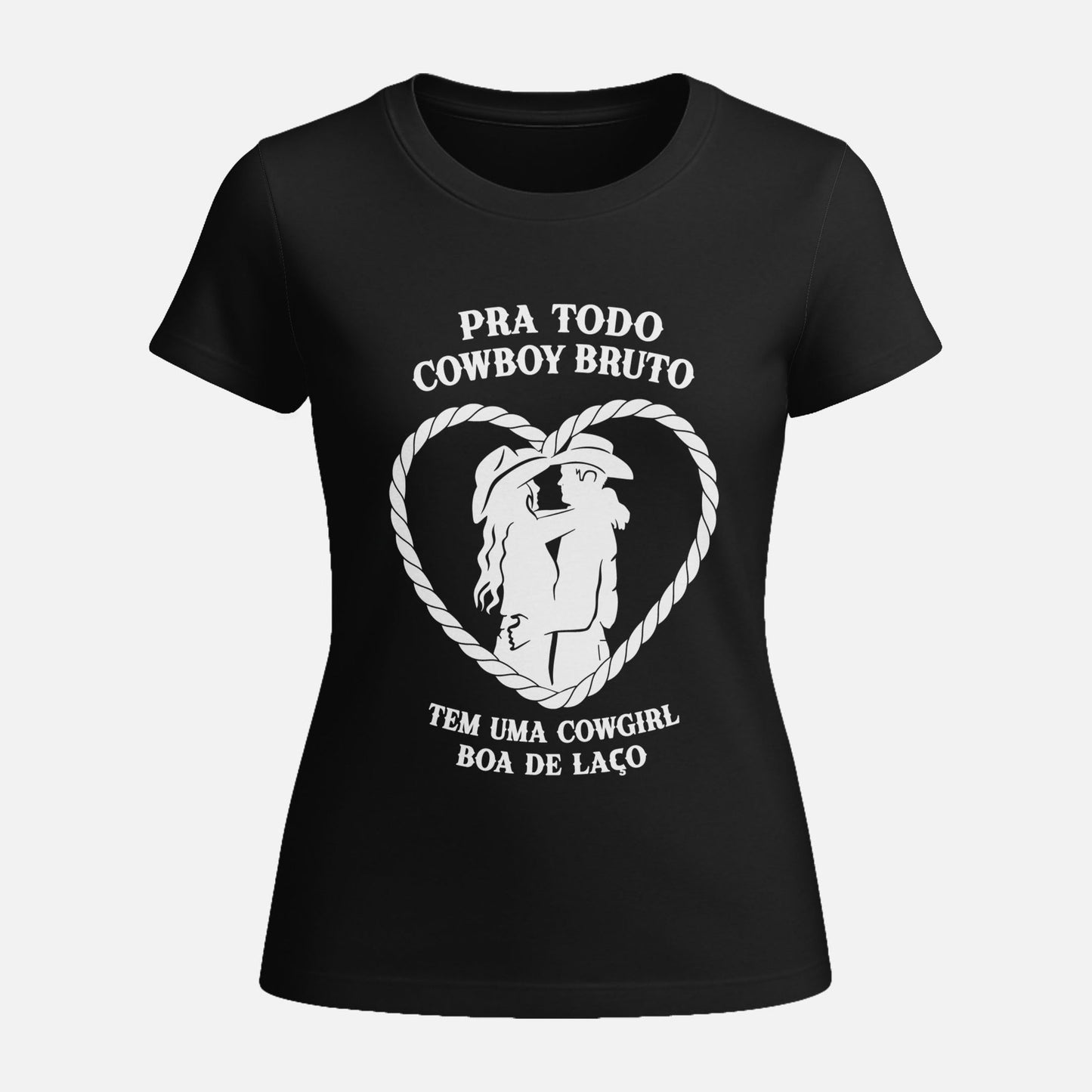 Kit Camisetas Dia dos Namorados Cowboy tem Cowgirl Boa de Laço Algodão Premium