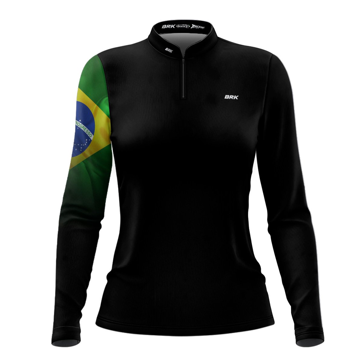 Kit Casal Camisas UV50+ Brk Bandeira do Brasil - Brk Agro