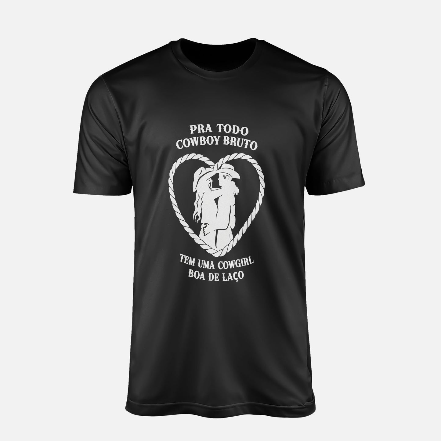 Kit Camisetas Dia dos Namorados Cowboy tem Cowgirl Boa de Laço Algodão Premium