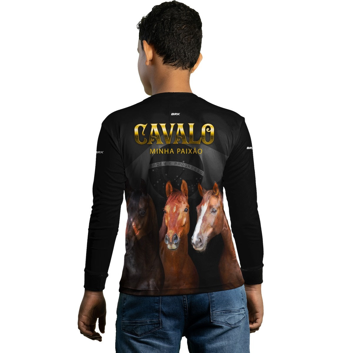 Camisa Agro Brk Paixão por Cavalos com Proteção Solar UV50+ - BRK AGRO