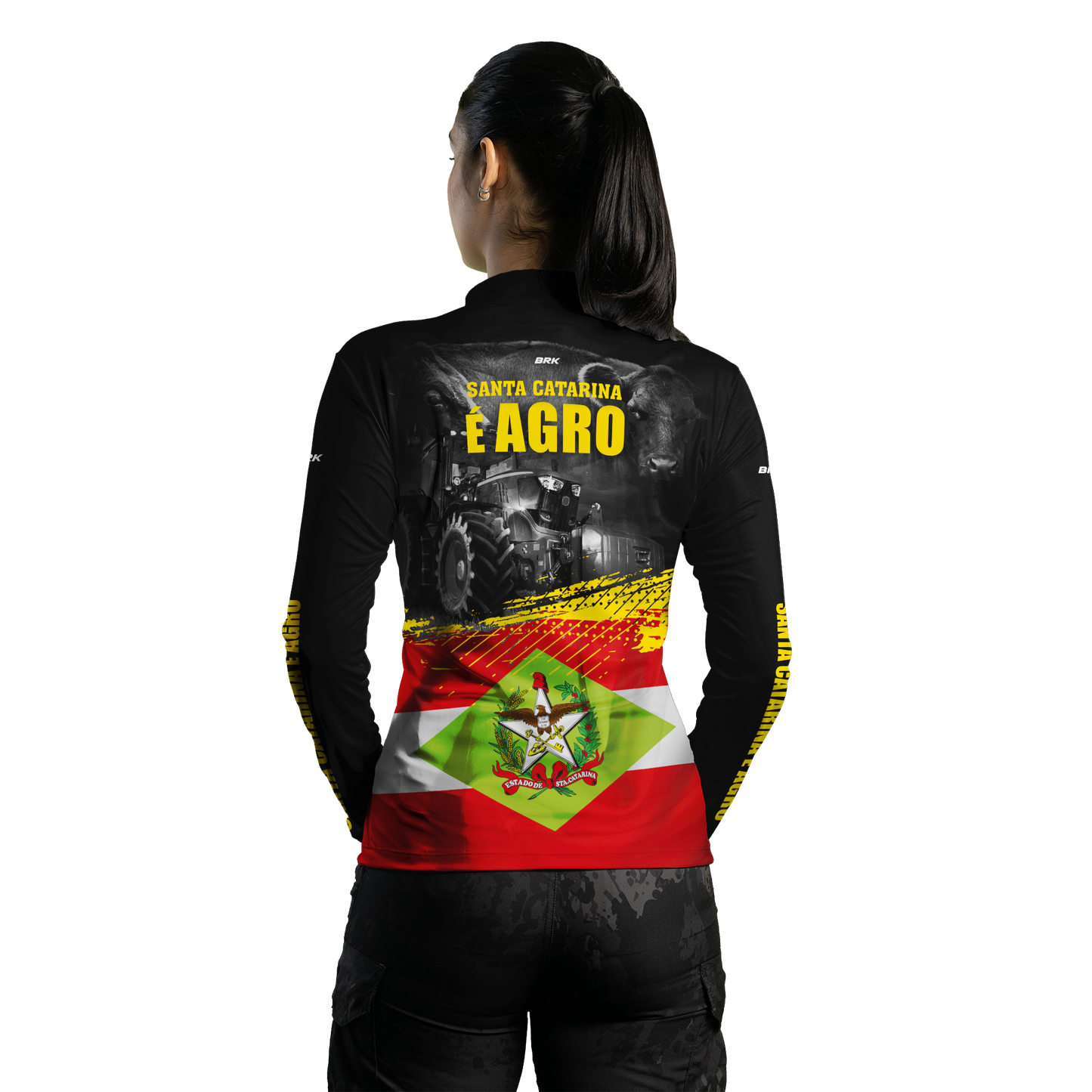 Camisa Agro Brk Santa Catarina é Agro com Proteção Solar UV50+ - BRK AGRO
