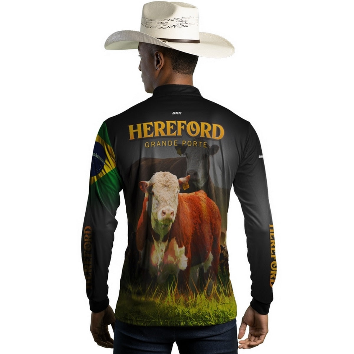 Camisa Agro Brk Raça Hereford com Proteção Solar UV50+ - BRK AGRO