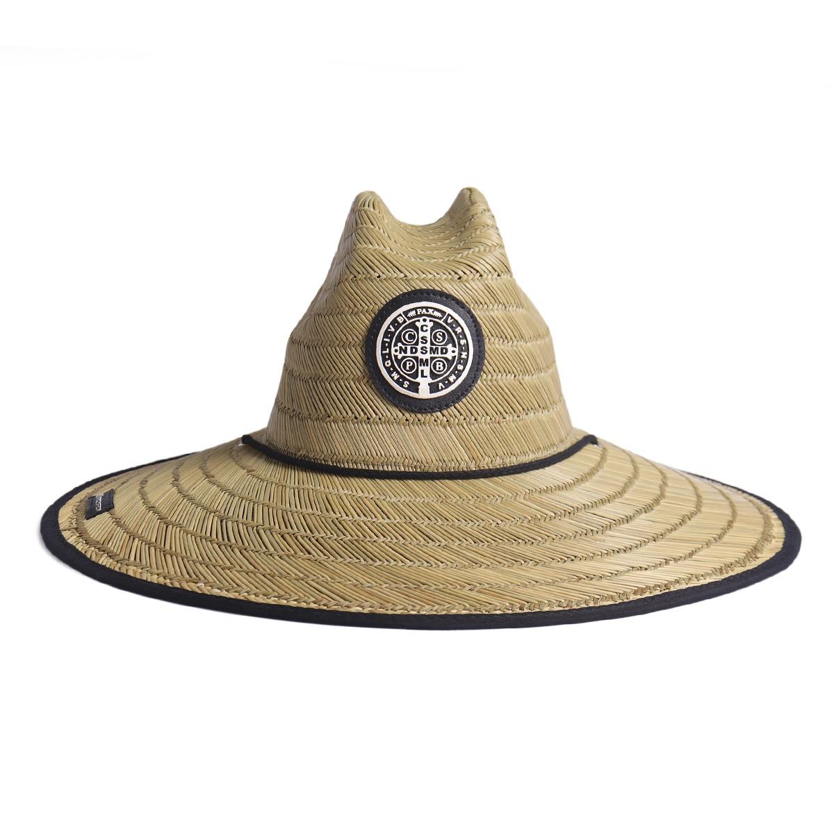 Chapéu Brk Palha Australiana Medalha São Bento - Brk Agro