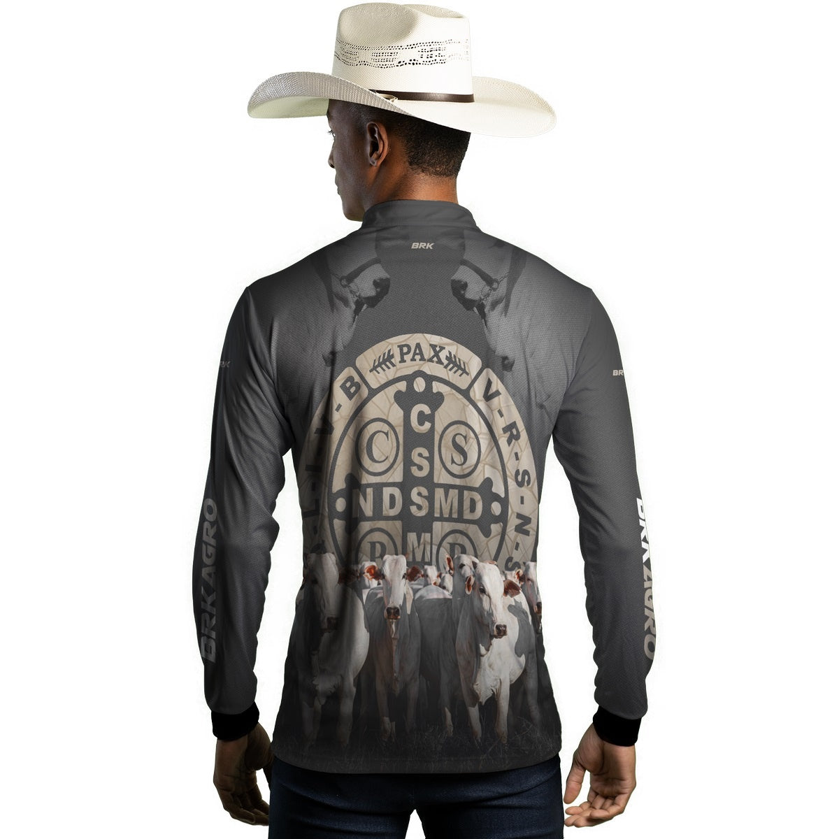 Camisa Agro Brk Pecuária São Bento com UV50+ - Brk Agro