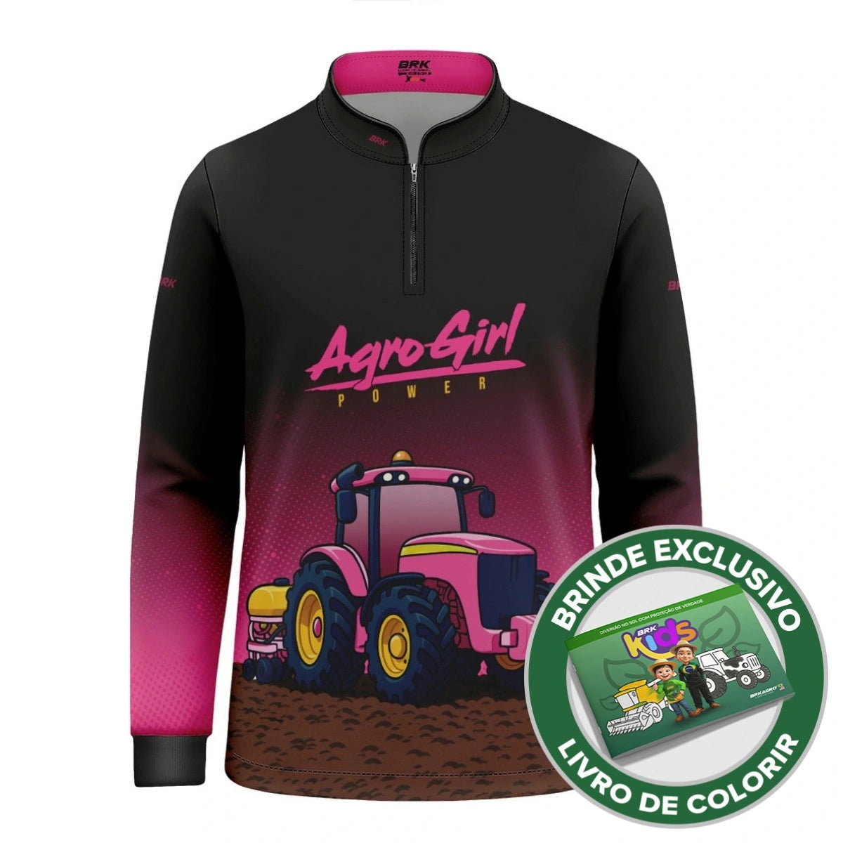 Camisa UV50 Agro Infantil Brk AgroGirl Power - Brk Agro