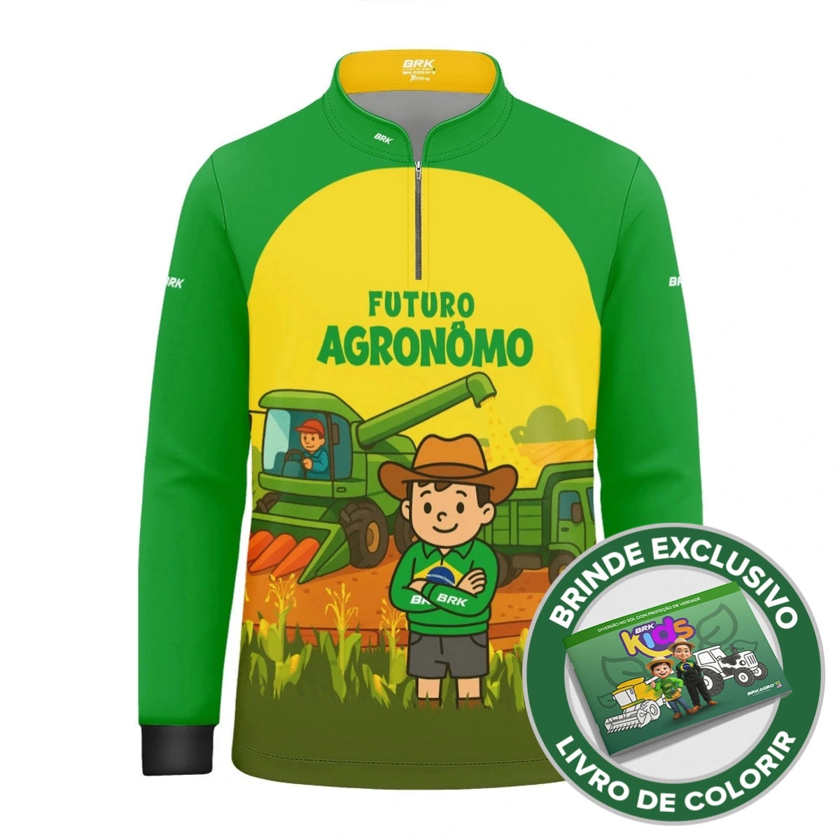 Camisa UV50 Agro Infantil Brk Futuro Agrônomo - Brk Agro