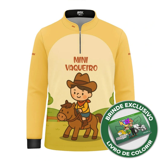 Camisa UV50 Agro Infantil Brk Mini Vaqueiro - Brk Agro