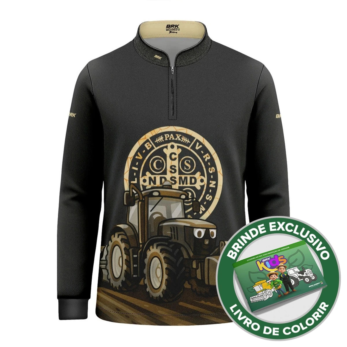 Camisa UV50 Agro Infantil Brk São Bento - Brk Agro