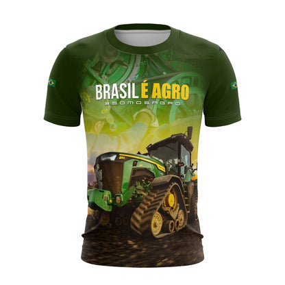 Camiseta Agro Brk Brasil é Agro 02 com Proteção Solar UV50+ - Brk Agro