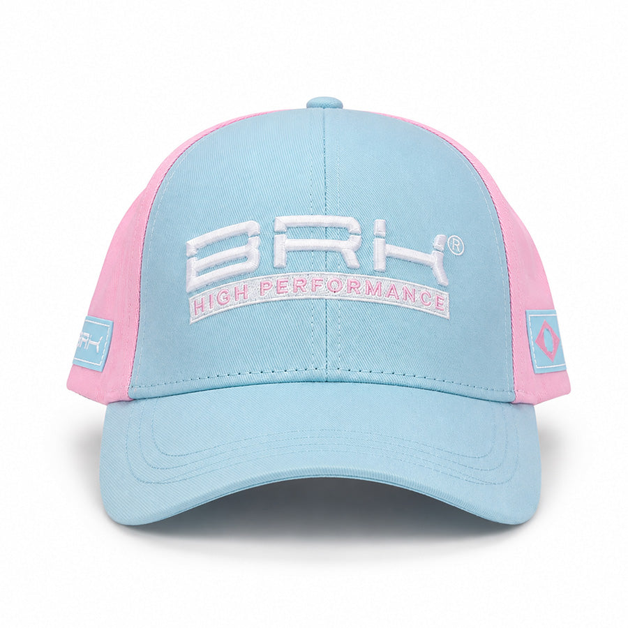 Boné Feminino BRK Fishing Azul e Rosa Pastel