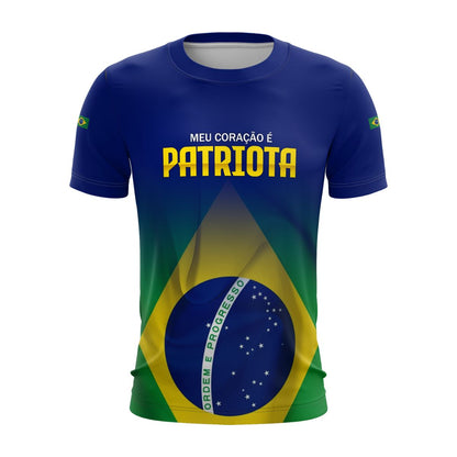 Camisa Brk Brasil Patriota Meu Coração é Patriota com Proteção UV50 - Brk Agro
