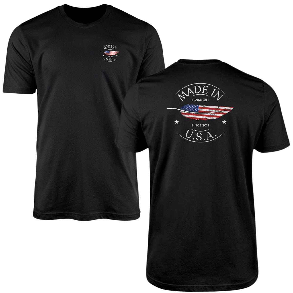 Kit Com 3 Camisetas De Algodão Coleção USA - Brk Agro