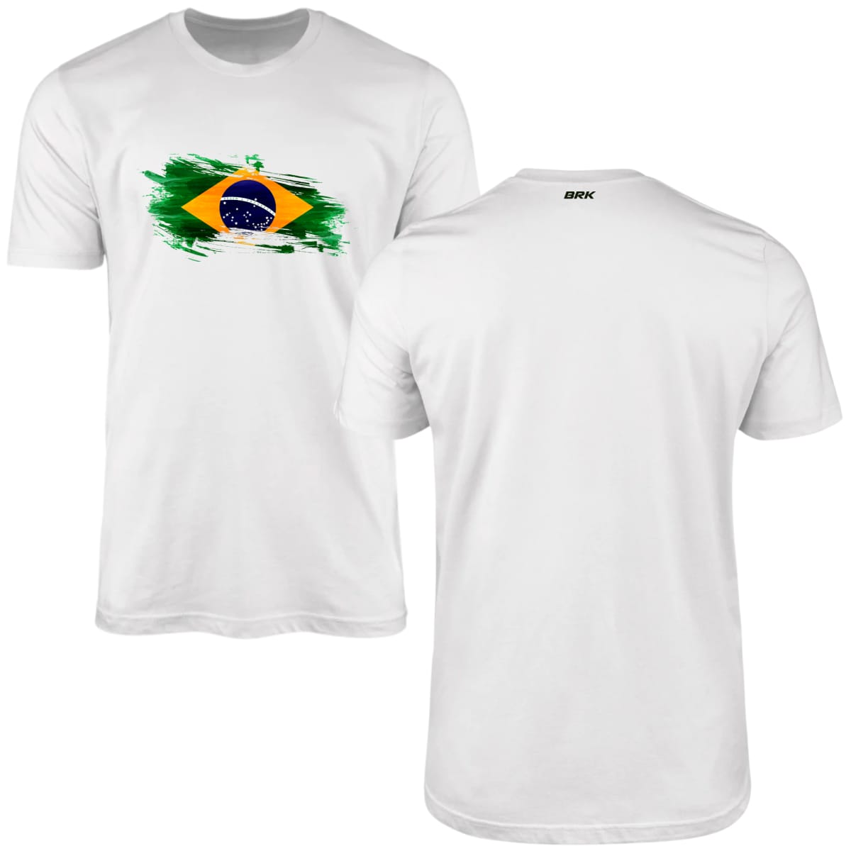 Camiseta Agro Brk Bandeira do Brasil Aquarela com Algodão Premium - Brk Agro