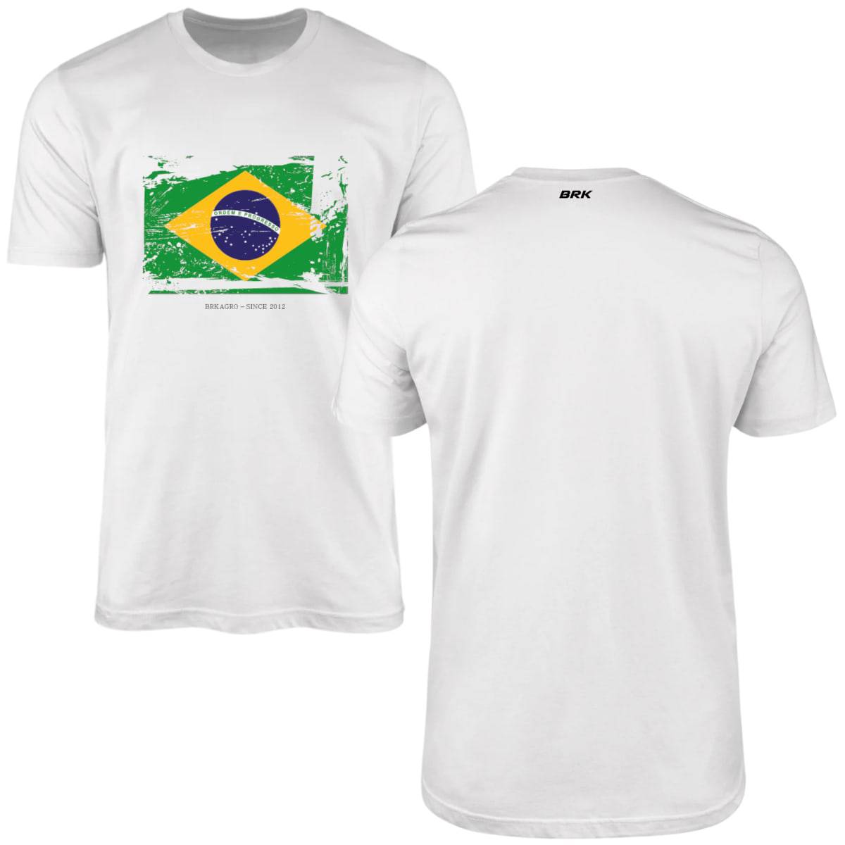 Camiseta Agro Brk Bandeira Brasil Algodão Premium - Brk Agro
