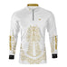 Camisa Agro Brk Nossa Senhora Strass Branca com Proteção Solar UV50+
