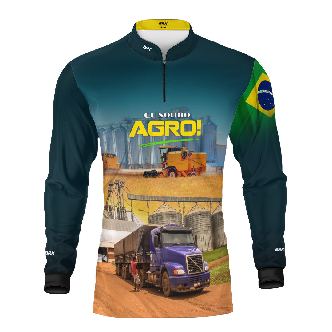 Camisa UV50 Agro Brk Eu Sou do Agro Silo de Grão 2 - Brk Agro