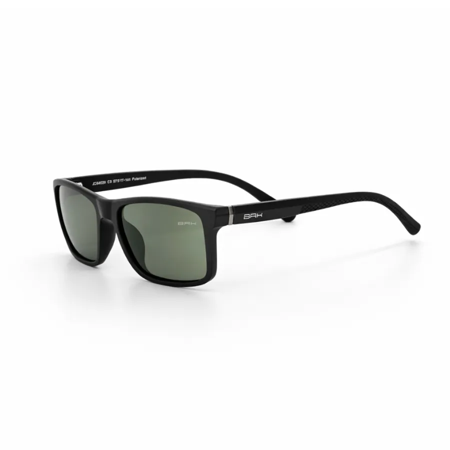 Óculos de Sol Brk Quadrado Ranger Preto com Lente Polarizada Verde UV400 - Brk Agro