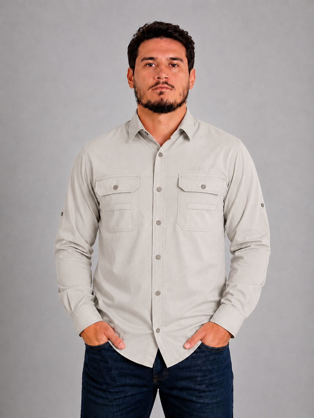 Camisa Work Areia com Proteção UV50+