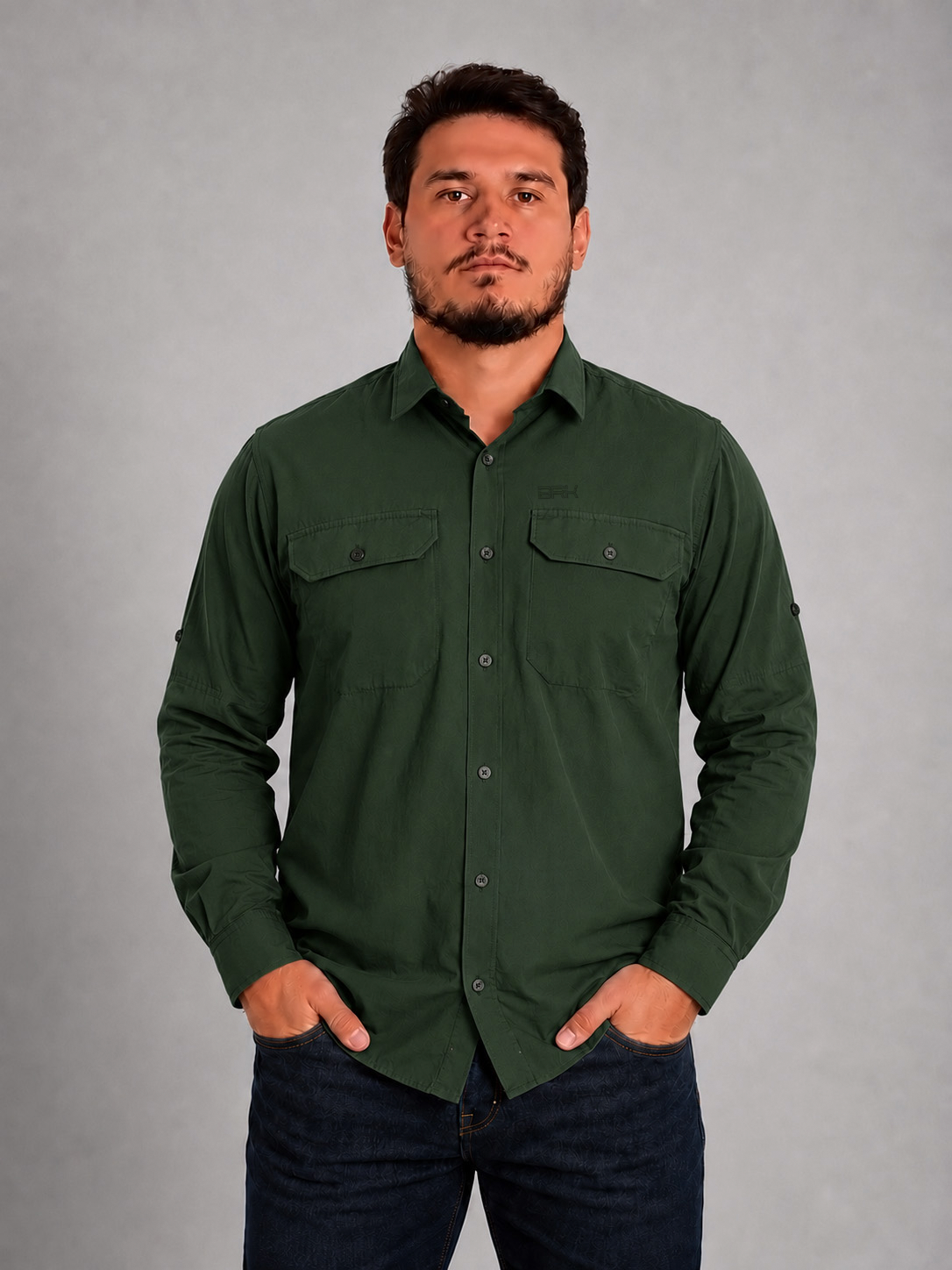 Camisa Work Verde Oliva com Proteção UV50+