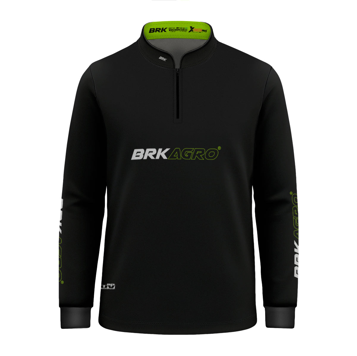 Camisa Infantil Agro Brk Preto Básica com Proteção Solar UV50+ - Brk Agro