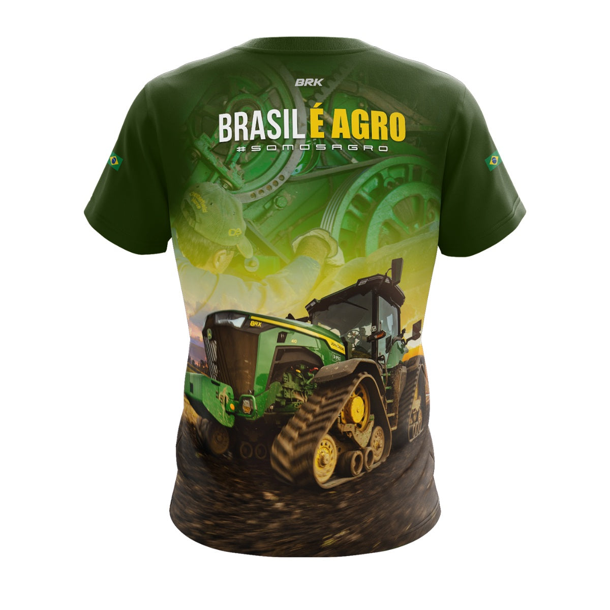 Camiseta Agro Brk Brasil é Agro 02 com Proteção Solar UV50+ - Brk Agro