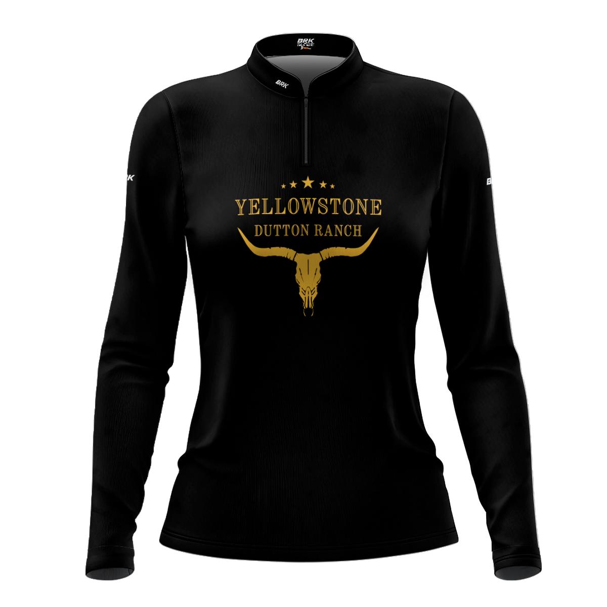 Camisa Agro Brk Yellowstone Símbolo Amarelo com Proteção Solar UV50+ - Brk Agro