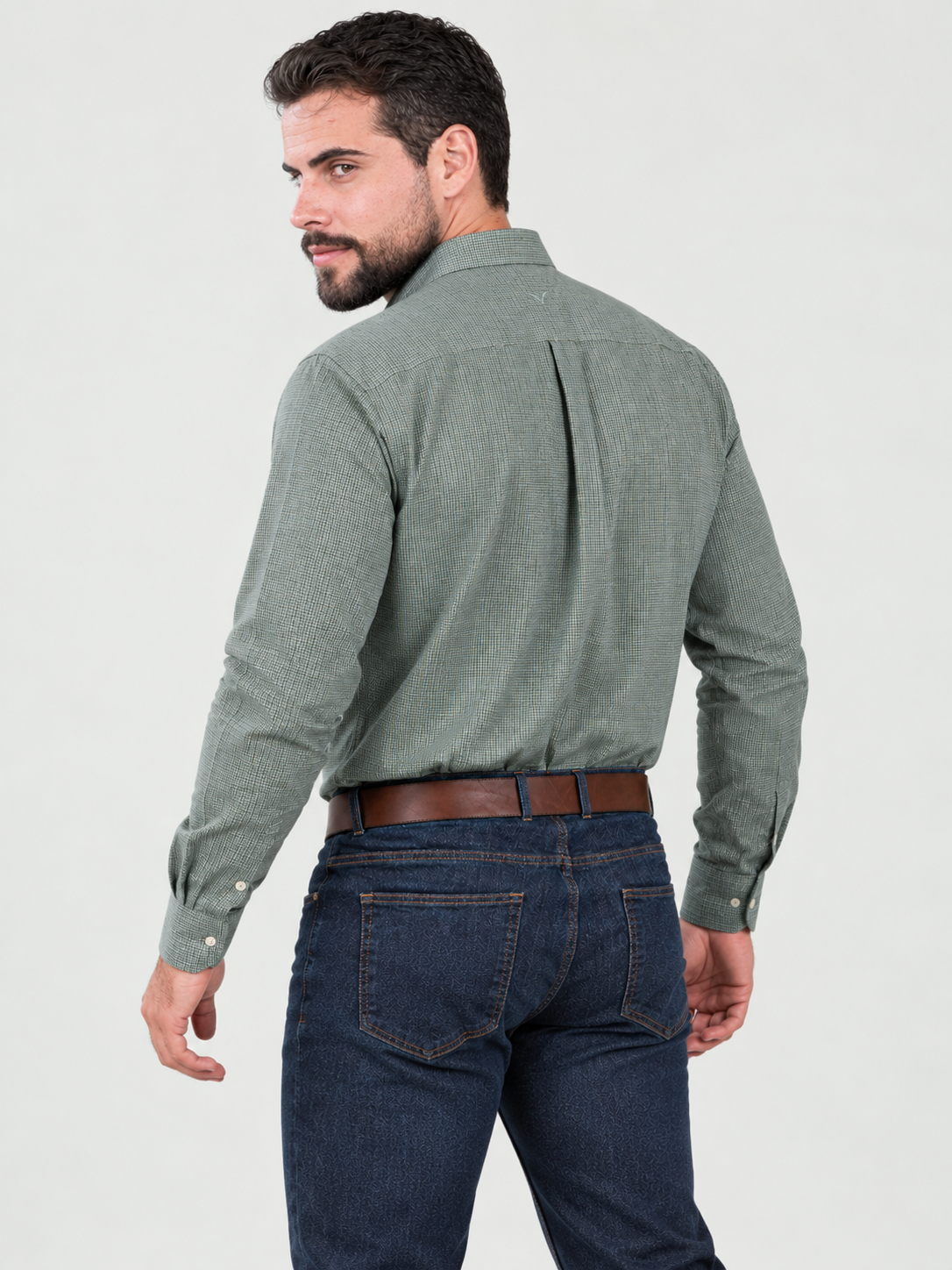 Camisa Xadrez Farm Verde Claro - Manga Longa
