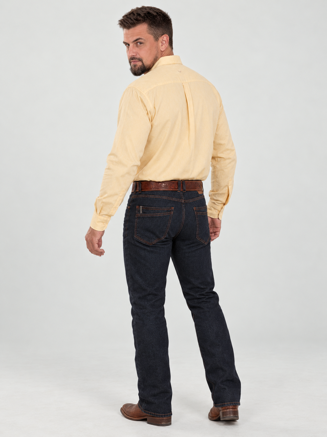 Camisa Lisa Classic Amarelo Manteiga - Manga Longa
