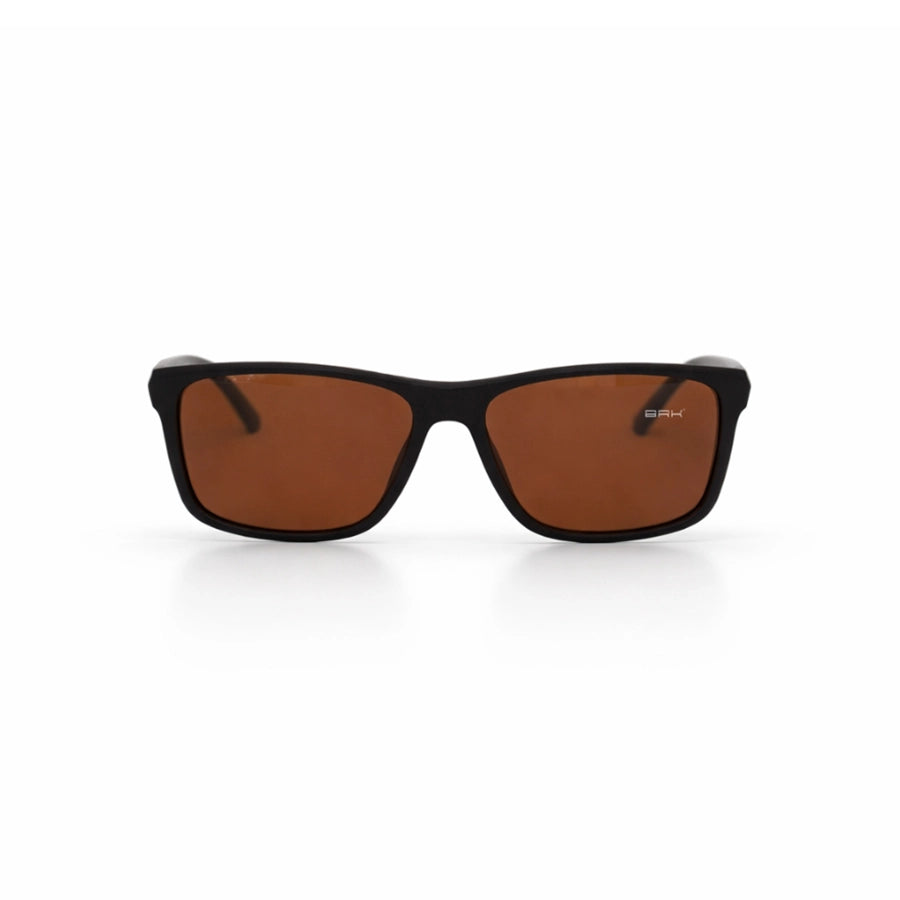 Óculos de Sol Brk Quadrado Preto com Lente Polarizada Marrom UV400 - Brk Agro