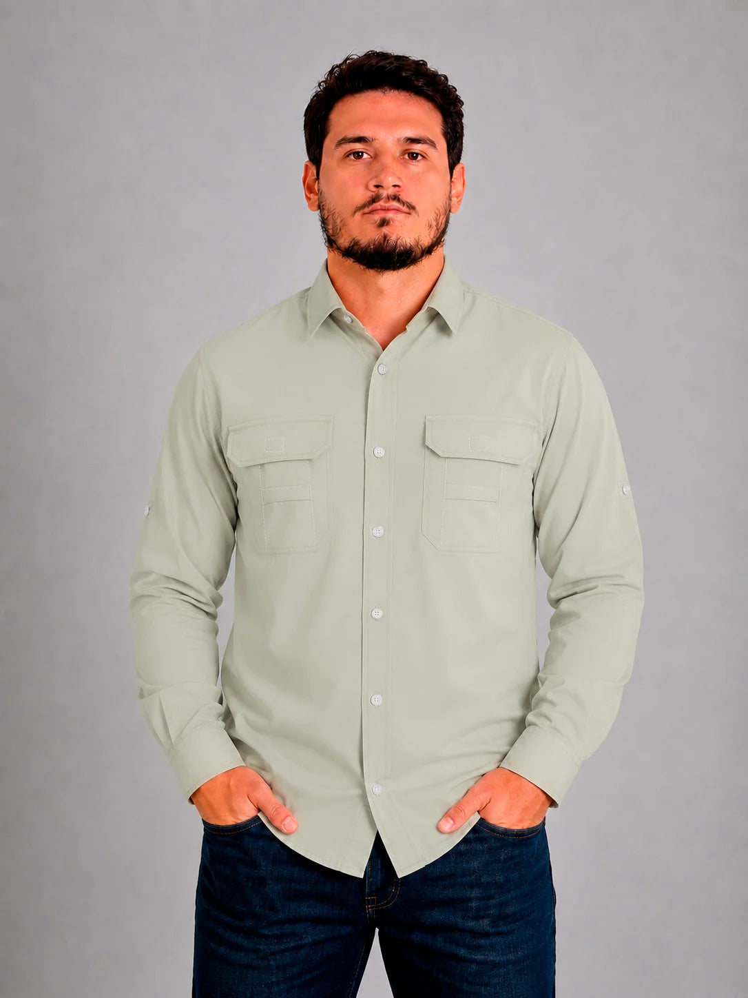 Camisa Work Areia com Proteção UV50+