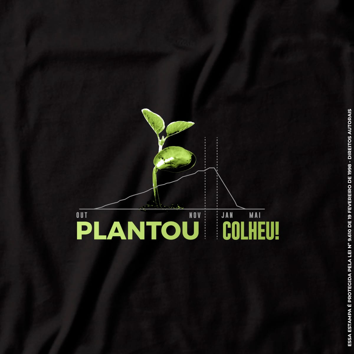 Camiseta Agro Brk Plantou Colheu Algodão Premium - Brk Agro