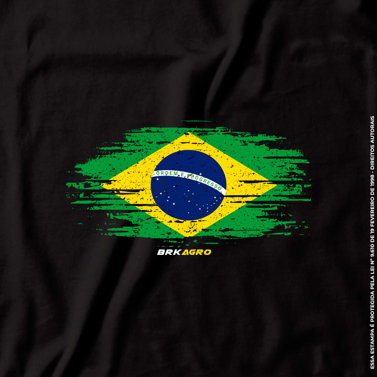 Camiseta Agro Brk Bandeira do Brasil Algodão Premium - Brk Agro