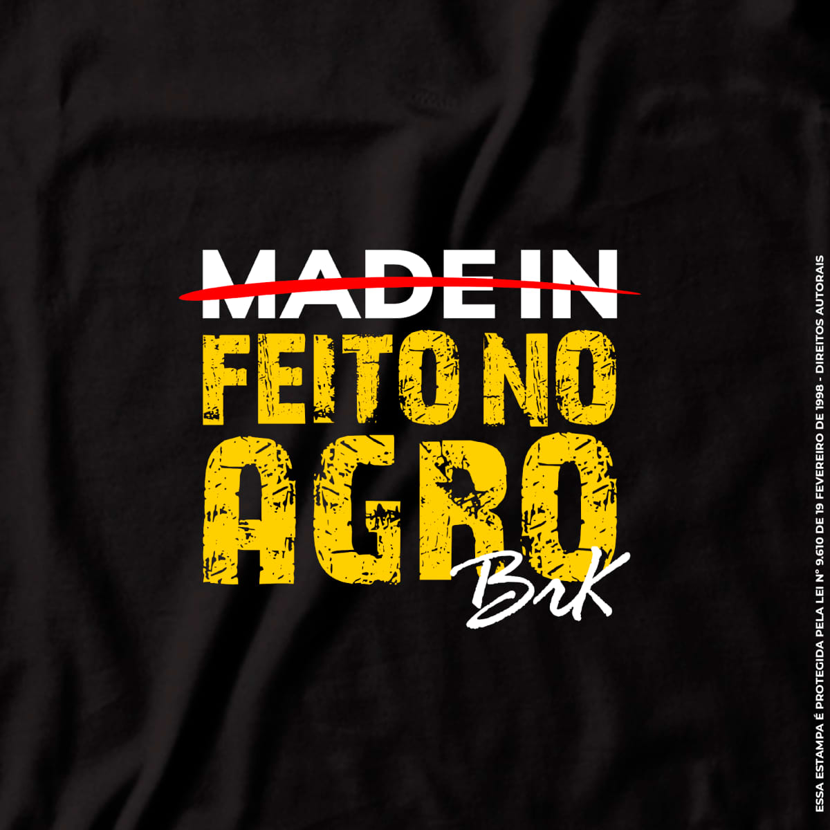 Camiseta Agro Brk Feito no Agro Algodão Premium - Brk Agro