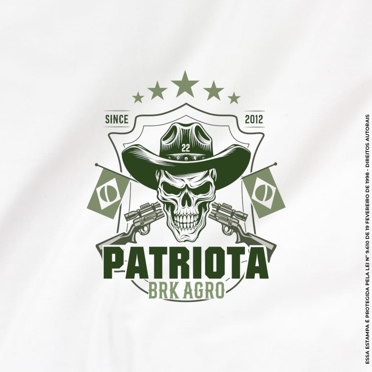 Camiseta Agro Brk Patriota Algodão Premium - Brk Agro