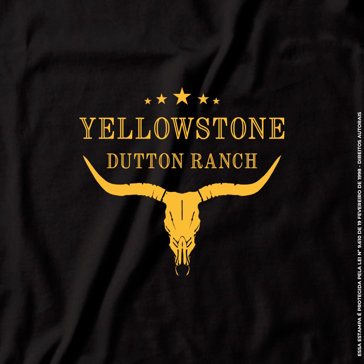 Camiseta Agro Brk Yellowstone Dutton Ranch Amarelo com Algodão Premium - Brk Agro