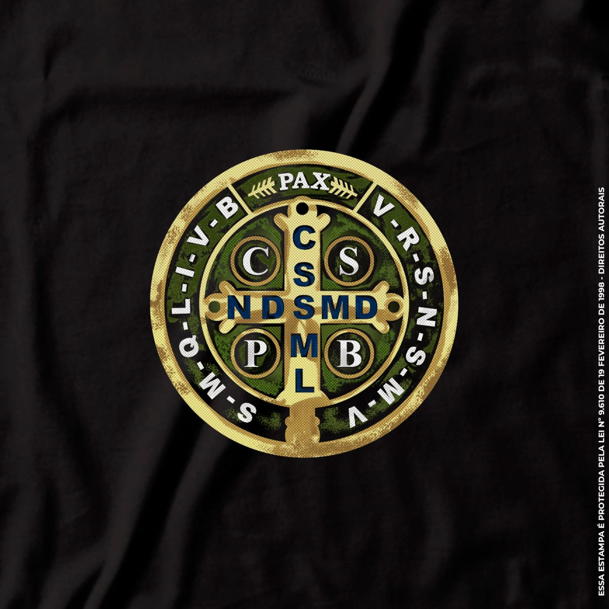 Camiseta Agro Brk Medalhão São Bento Algodão Premium - Brk Agro