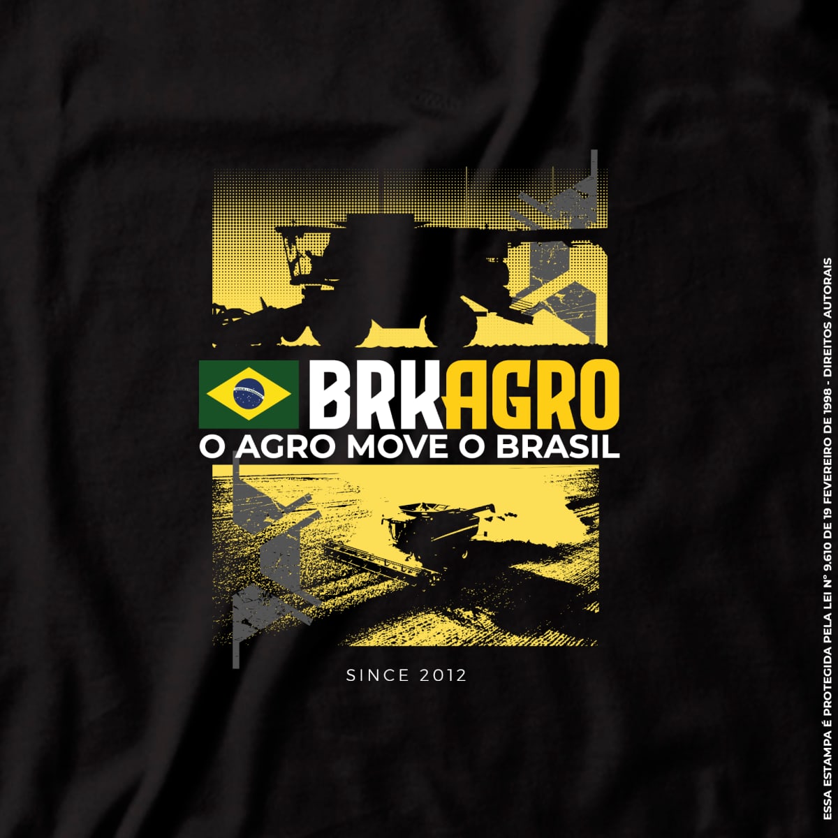 Camiseta Agro Brk O Agro Move o Brasil Algodão Premium - Brk Agro