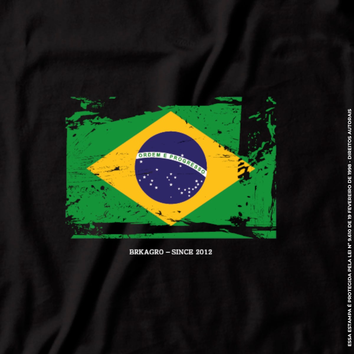Camiseta Agro Brk Bandeira Brasil Algodão Premium - Brk Agro