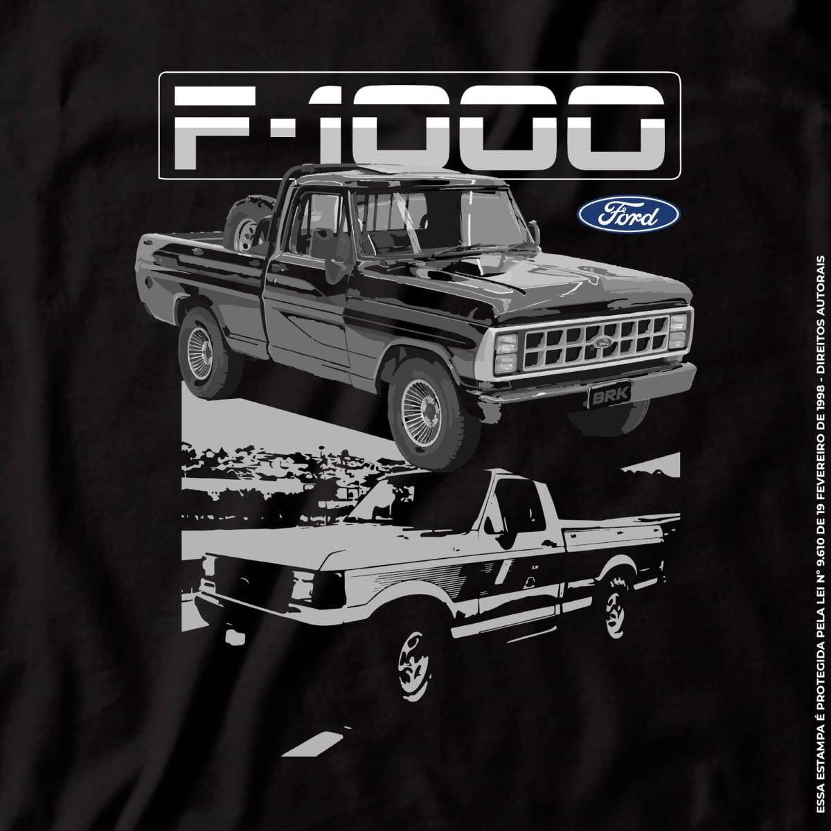 Camiseta Agro Brk Caminhonete F1000  com Algodão Premium - Brk Agro