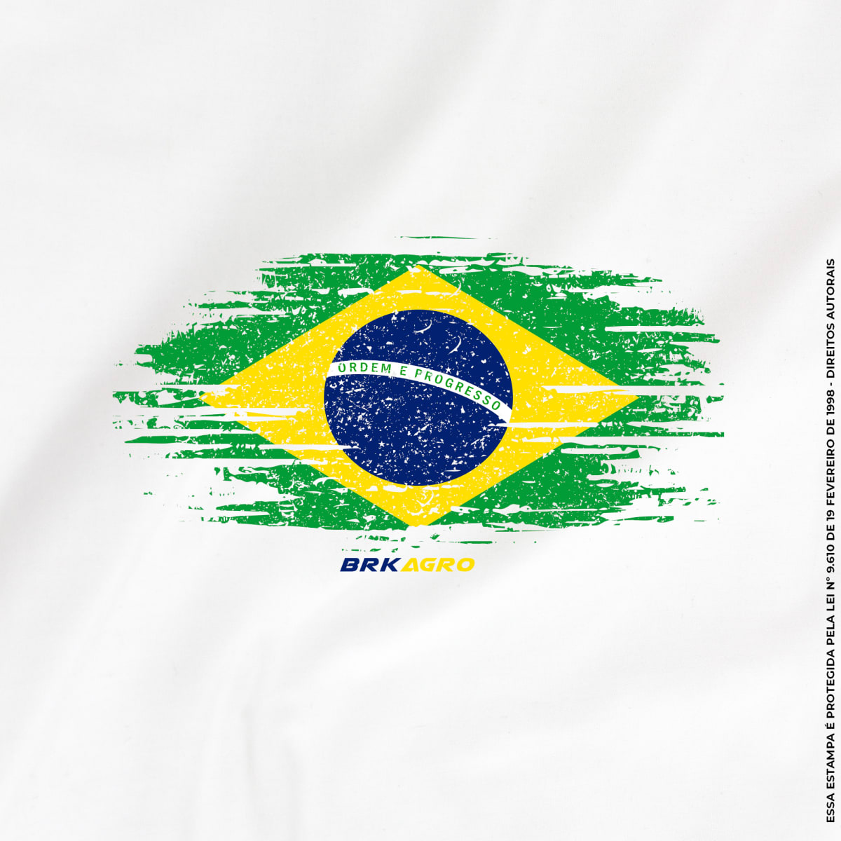 Camiseta Agro Brk Bandeira do Brasil Algodão Premium - Brk Agro