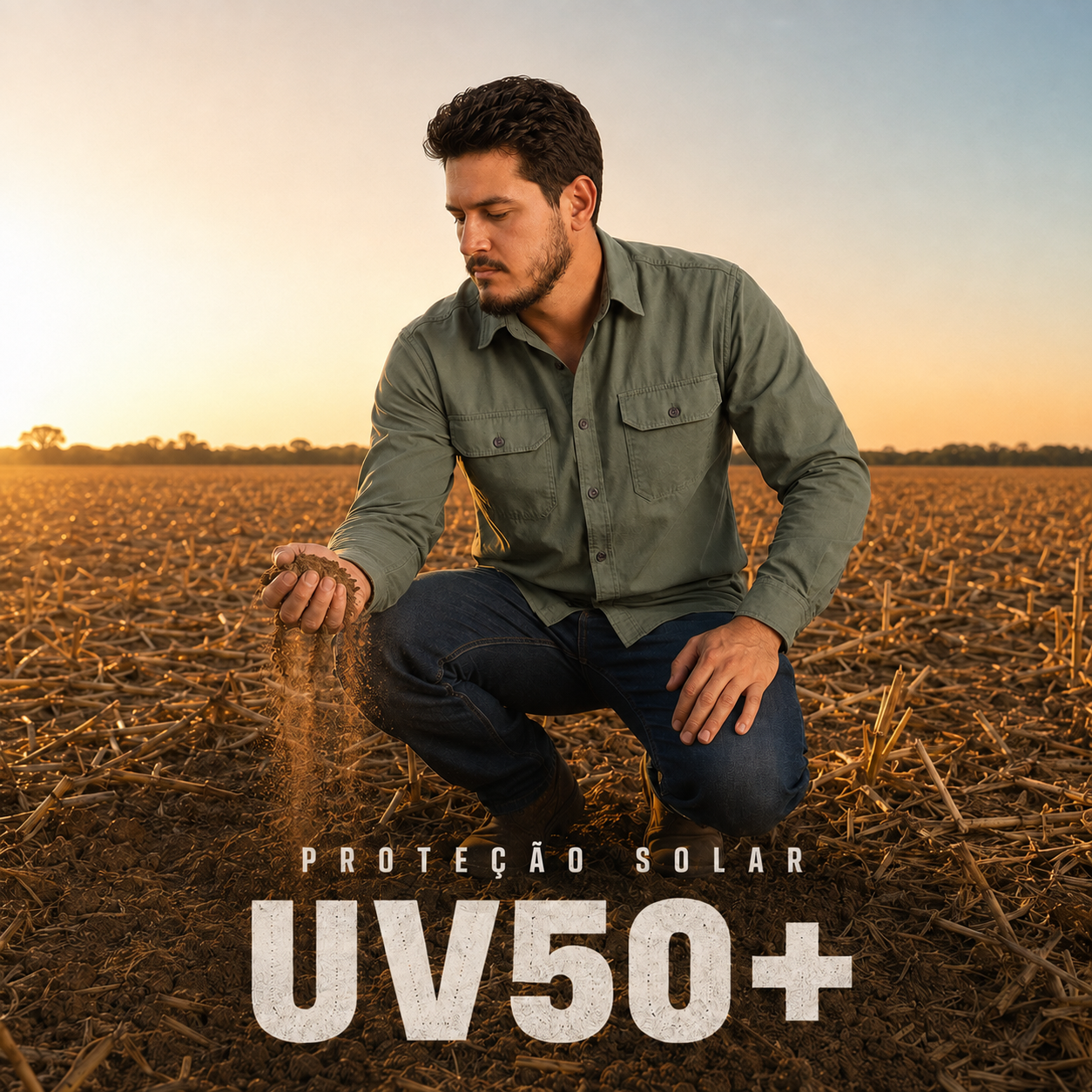 Camisa Work Verde Adventure com Proteção UV50+ - Brk Agro